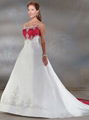 Cheap custom made satin wedding dresses