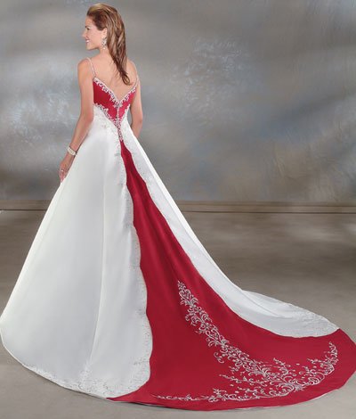 Cheap custom made satin wedding dresses 2