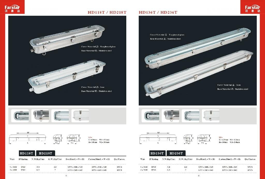 fluorescent lighting fitting with good quality electronic ballast  4