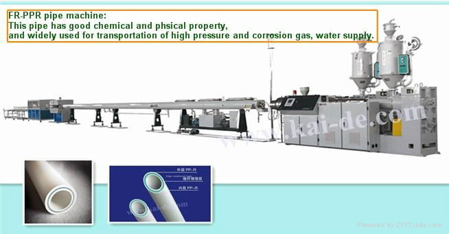 Glassfiber Reinforced Plastic PP-R (FRPPR) multilayer Pipe production line