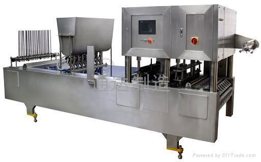 PNEUMATIC CUP-FILLING & SEALING MACHINE