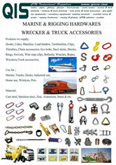 rigging hardware (hooks, chain, turnbuckle,shackle,clip,wire rope, bolt&screw))