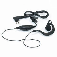 Earhook earphone for two way radios 