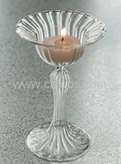 Glass Candle Holder