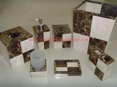 new design marble bathroom accessory set