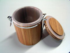 bamboo storage canister