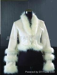 lady's fashion fur coat-2