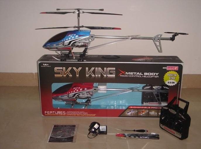 Big alloy 3.5CH RC helicopter with gyro