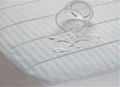 Cotton sateen striped mattress pad