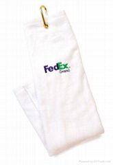 100% cotton velour golf towel