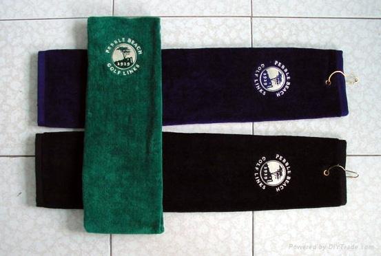 100% cotton velour golf towel 2