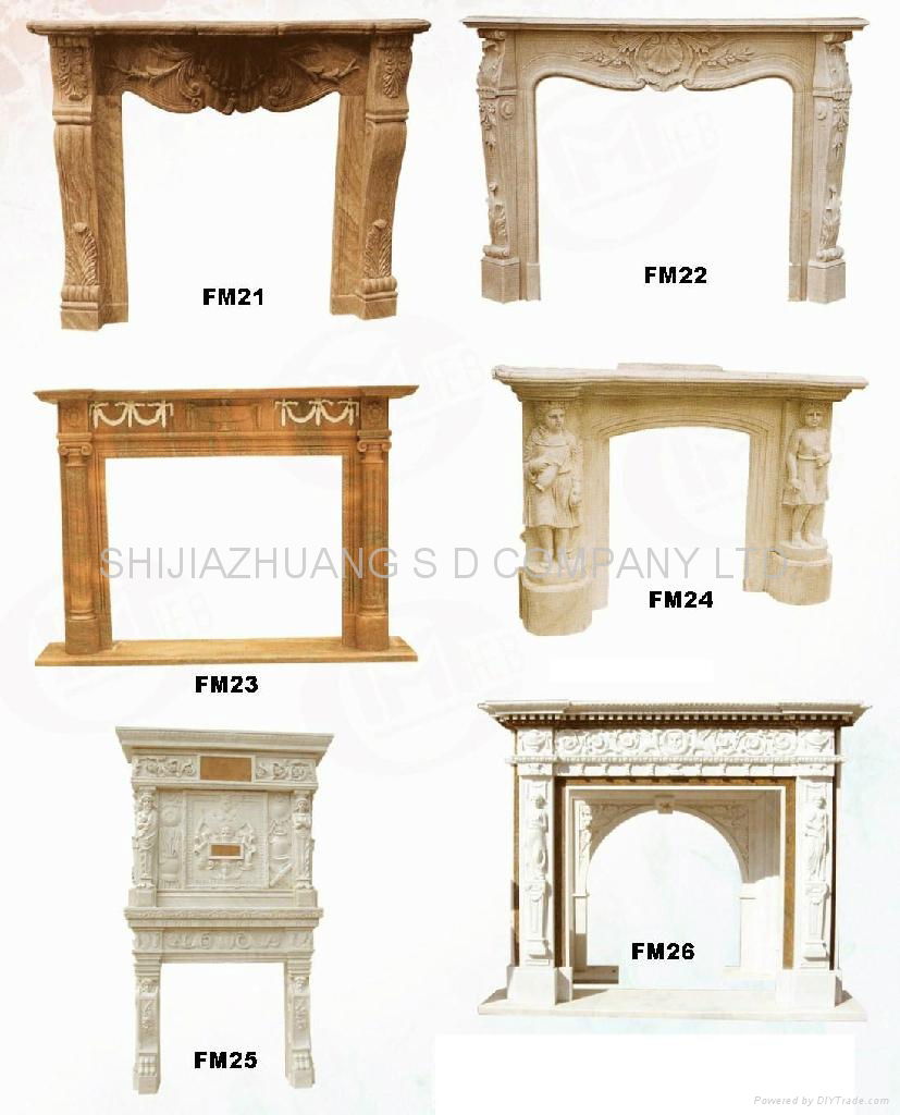 MARBLE CARVING--FIREPLACE1 4