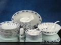 38 pcs of glazed tableware