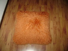 sheep fur cushion