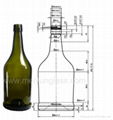 glass wine bottle 3
