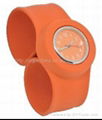 fashional silicone  slap watch  2