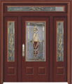 PVC steel wood door