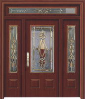 PVC steel wood door