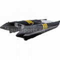 High speed inflatable racing boat