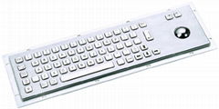 Metal Keyboard with Teackball 