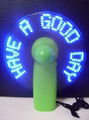 Message fan/led fan/ flashing mini fan