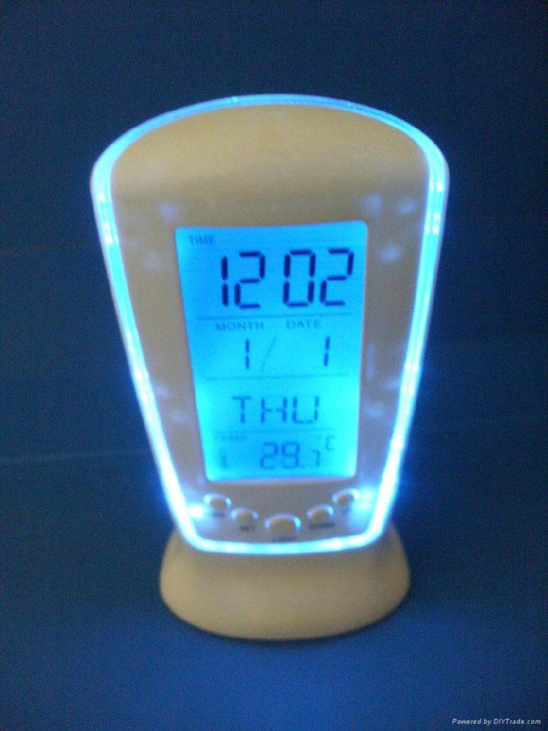 LCD clock with calendar / LED backlight clock 2