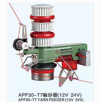  针织器材。纺织器材，输纱器、氨纶输纱器、导纱器件 4