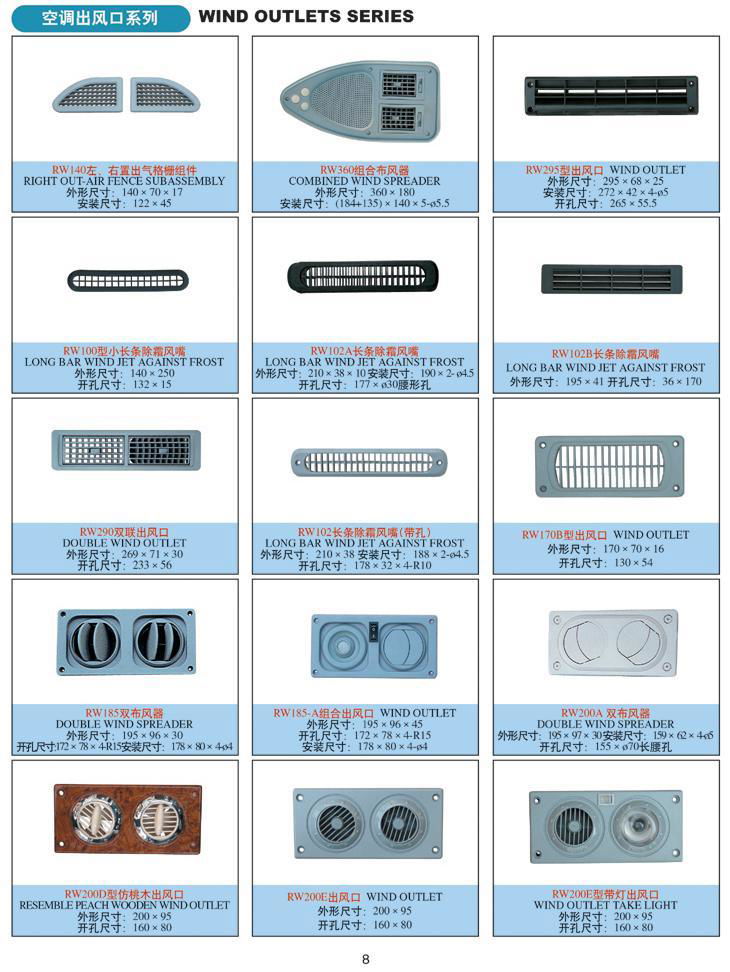 BUS A/C LOUVER