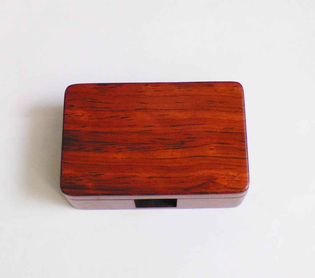 木製寬身名片盒