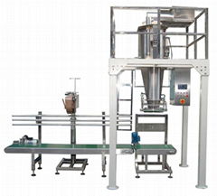 Automatic weighing, filling and packaging machine