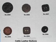 leather button