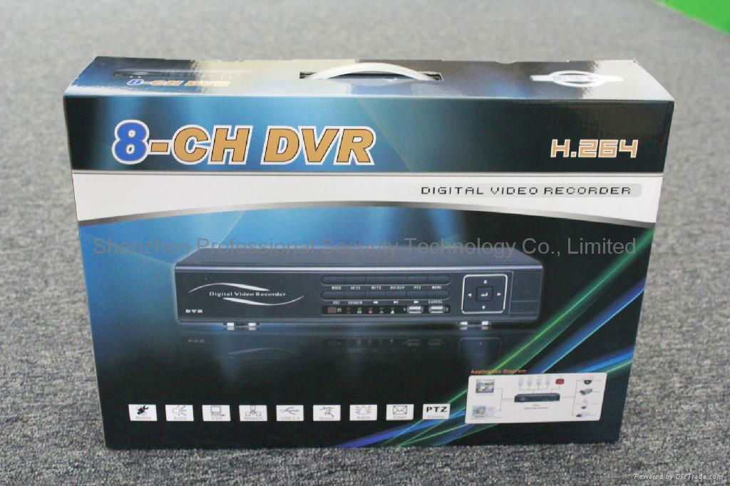 digital video recorder surveillance digital video recording system PST-DVR108V 4
