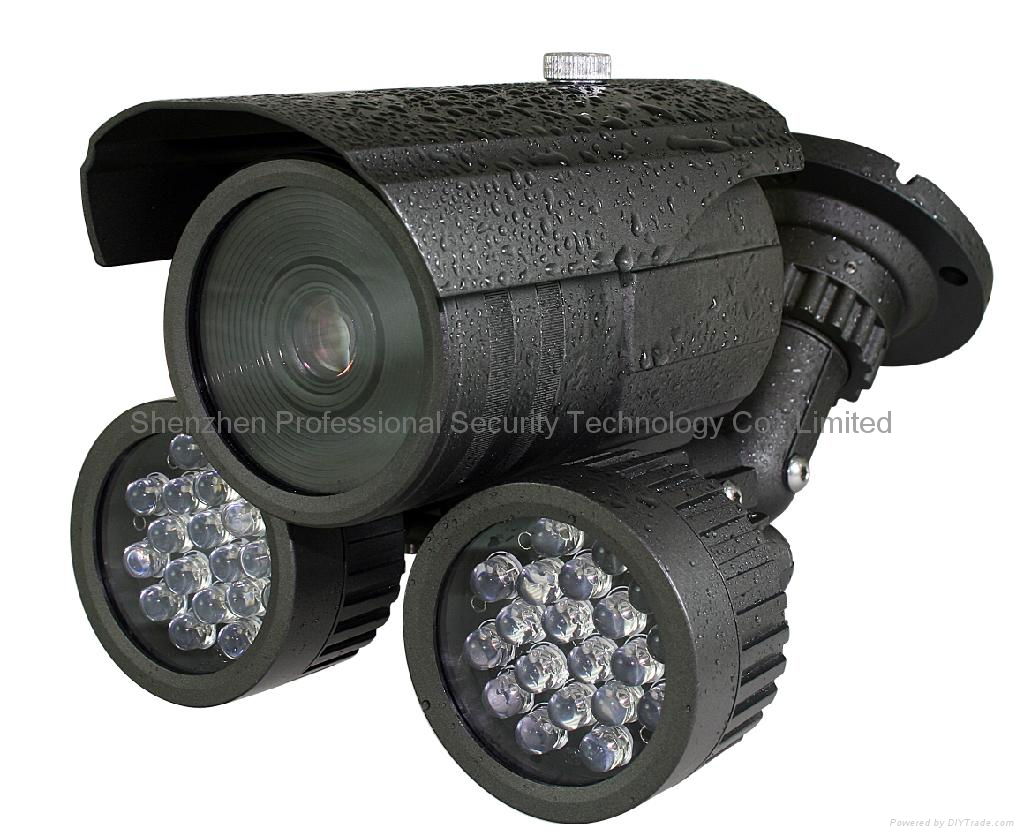 36PCS infrared 50m IP66 Color CCD waterproof camera with 600TVL and 700TVL