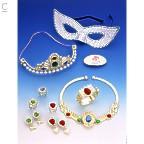 Plastic plated gold or silver  jewellery set