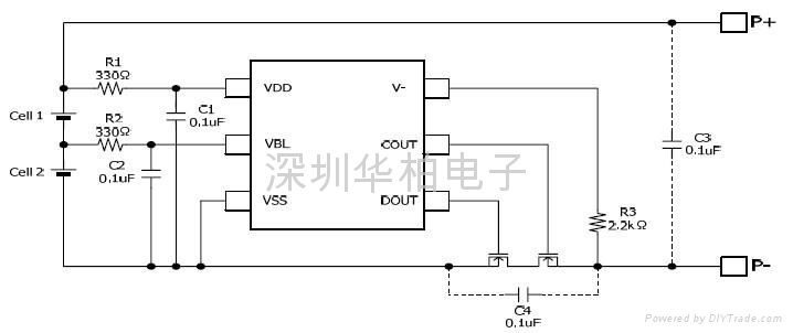 PDVD双节锂电池保护IC