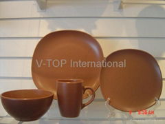 16pcs stoneware dinnerware