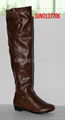 popular lady flat boots dress shoes over knee high boots