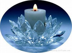crystal lotus tealight holder,crystal lotus