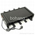 King-size steel electric barbecue grill