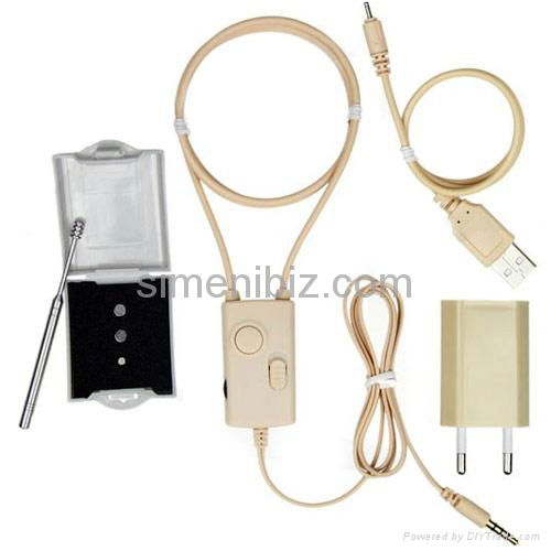 Super mini magnetic earpieces with amplified induction neckloop 2