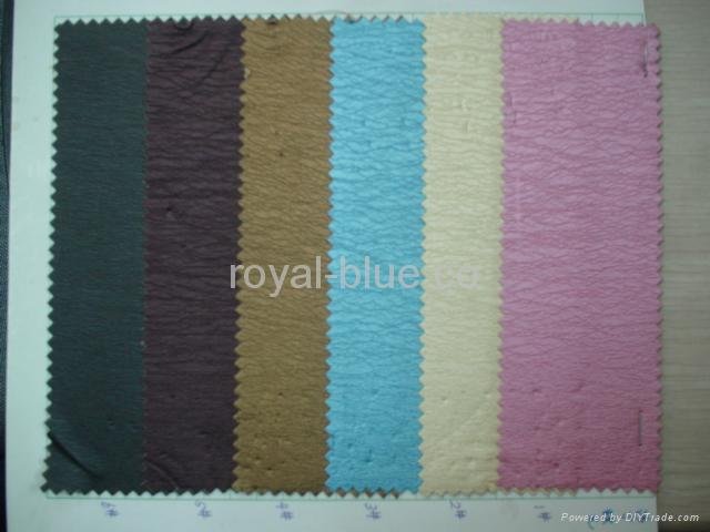synthetic PU leather with sardine line
