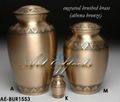 Solid Brass Athena Bronze Cremation Urn 1