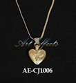 Gold Plated Heart Shape Ash Pendant 