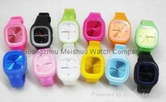 Fanny silicon jelly watch 100% new guaranteed hot-selling
