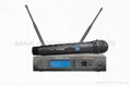 UHF synthesized diversity single channel wireless microphone 1