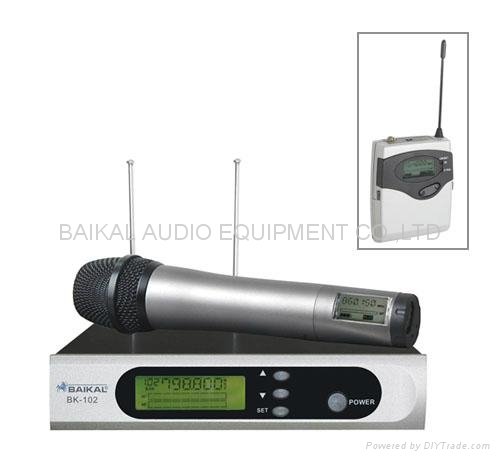 uhf pll ture diversity single channel wireless microphone