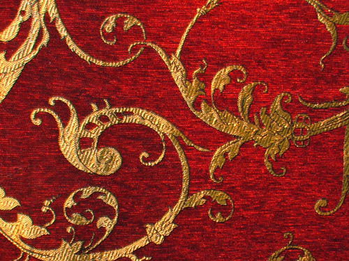 chenille large jacquard fabric