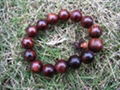 Hainan Huali Rose Wood~Tibetan~Bead 1