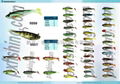 fishing line, soft lure, lead fish,