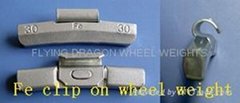Fe clip on wheel weights